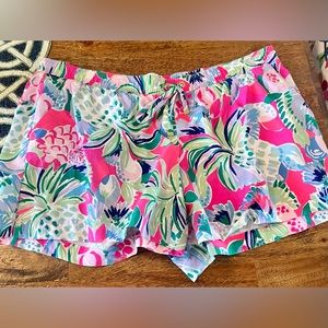 Lilly Pulitzer Katia shorts in “Raise the Bar” print, extra large